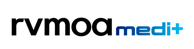 리뷰모아 메디+ 로고